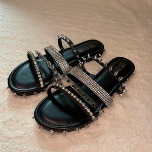 Rhinestone Studded Sandals